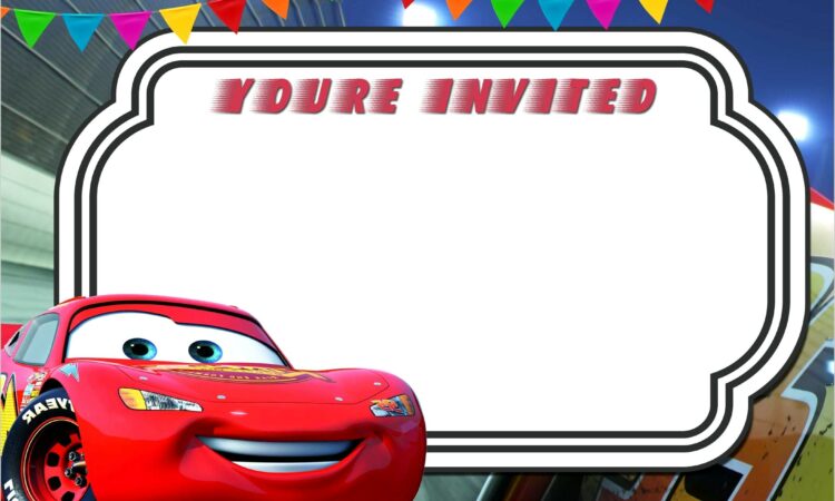 Cars Birthday Invitation Template Free