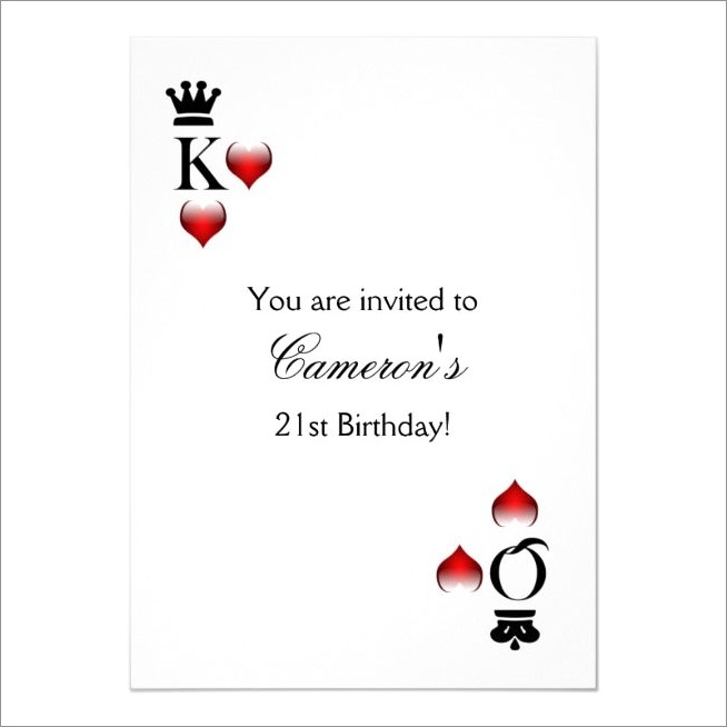 Casino Birthday Invitation Templates