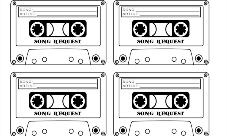 Cassette Tape Invitation Template Free