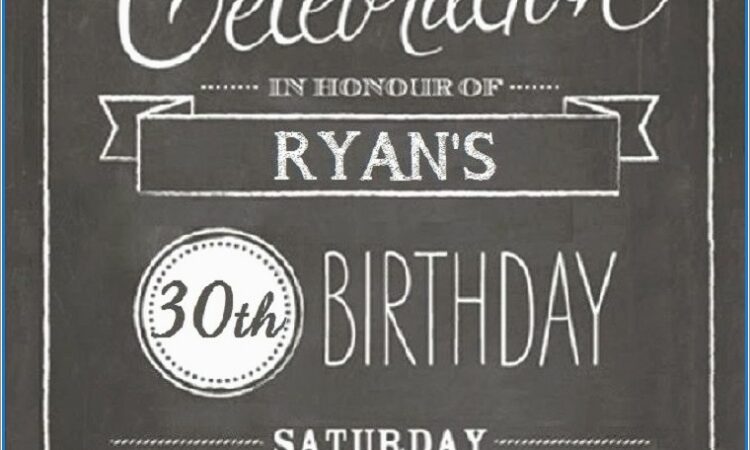 Catchy 30th Birthday Phrases For Invitations