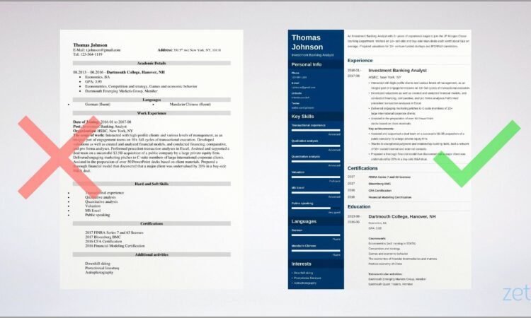 Certified Financial Planner Resume Sample