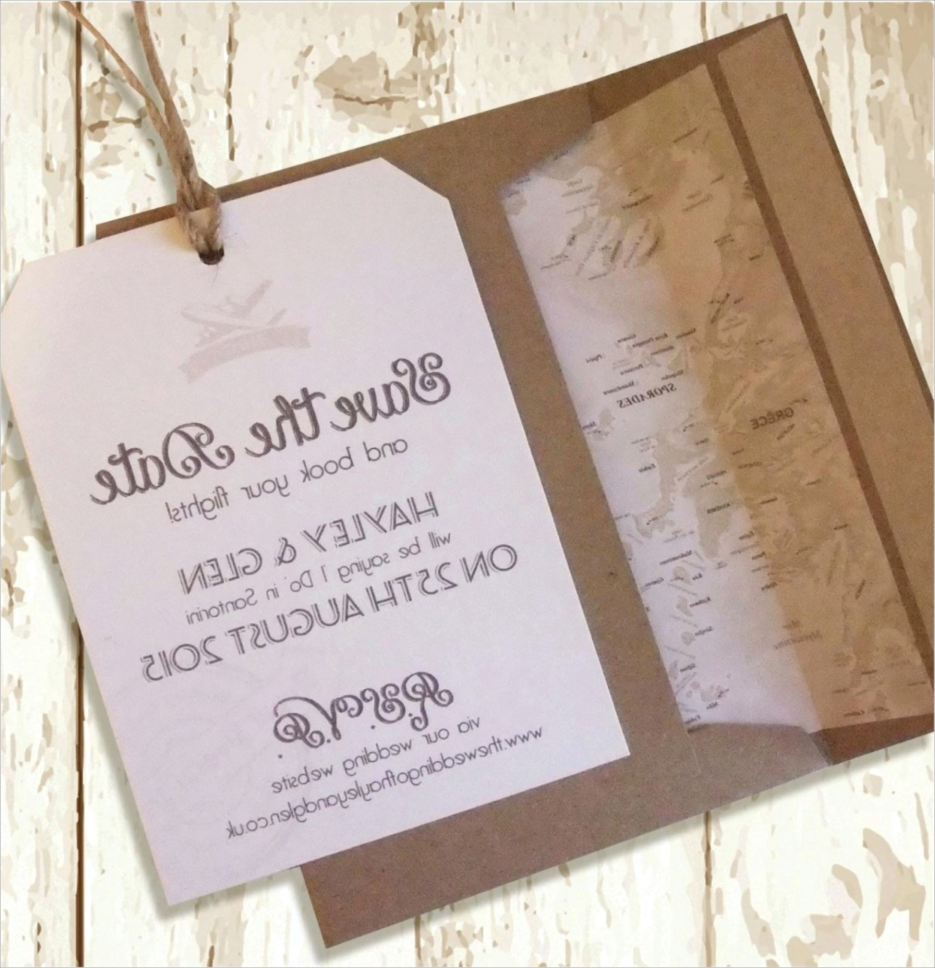 Cheap Calligraphy Wedding Invitations