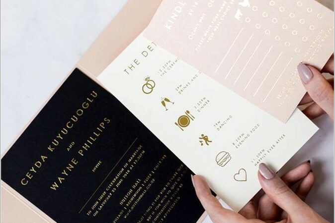 Cheap Foil Wedding Invitations