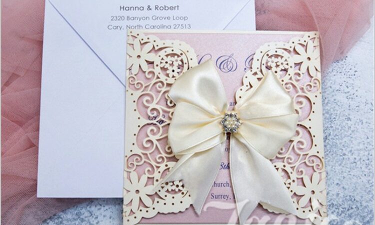 Cheap Laser Cut Wedding Invitations