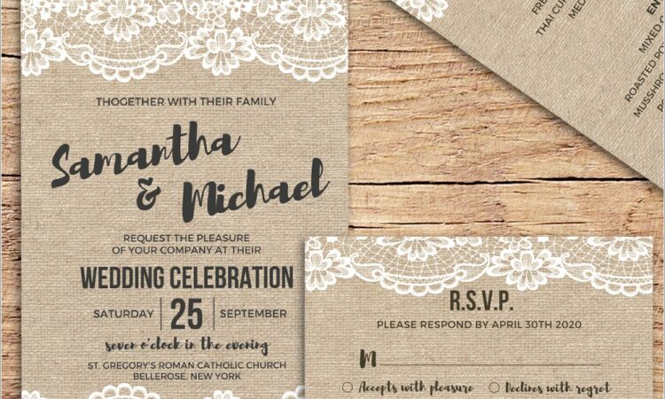 Cheap Monogram Wedding Invitations