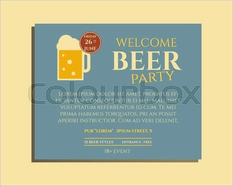 Cheers And Beers Invitation Template Free