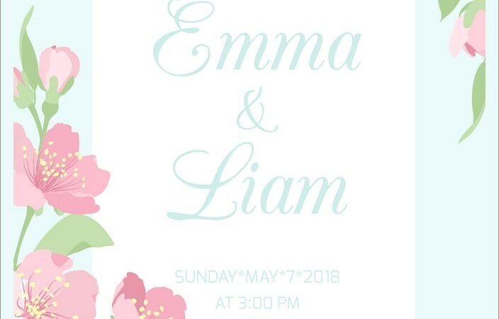 Cherry Blossom Invitation Template