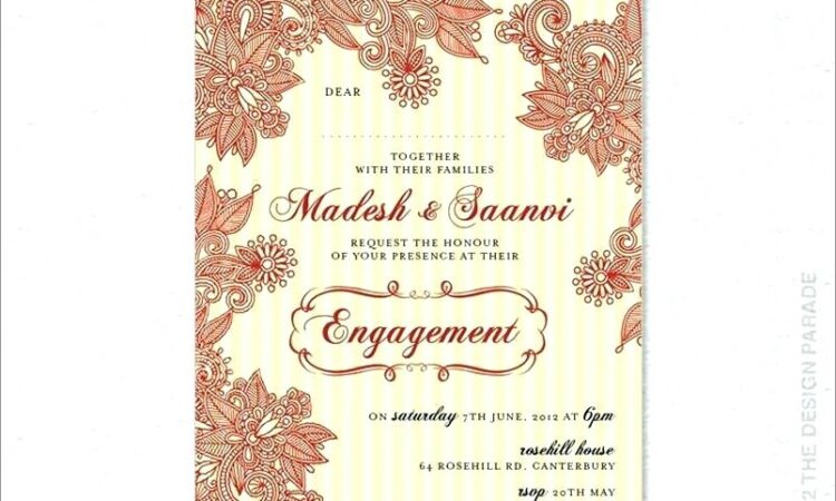 Christian Engagement Invitation Card Wordings