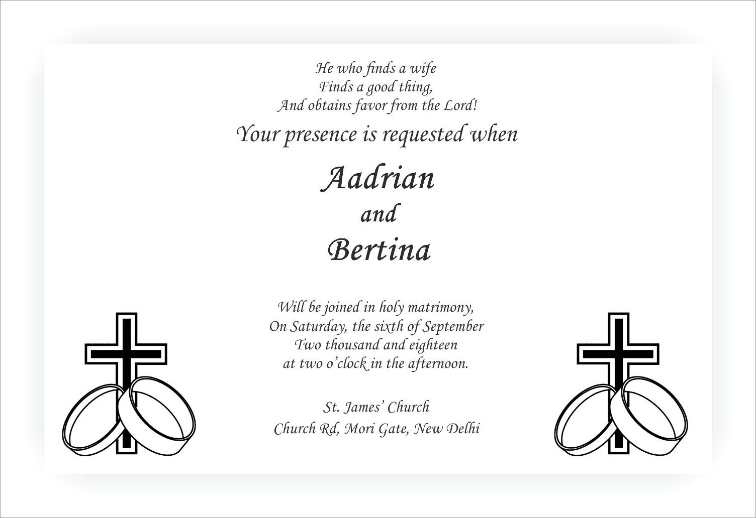 Christian Wedding Invitation Wordings
