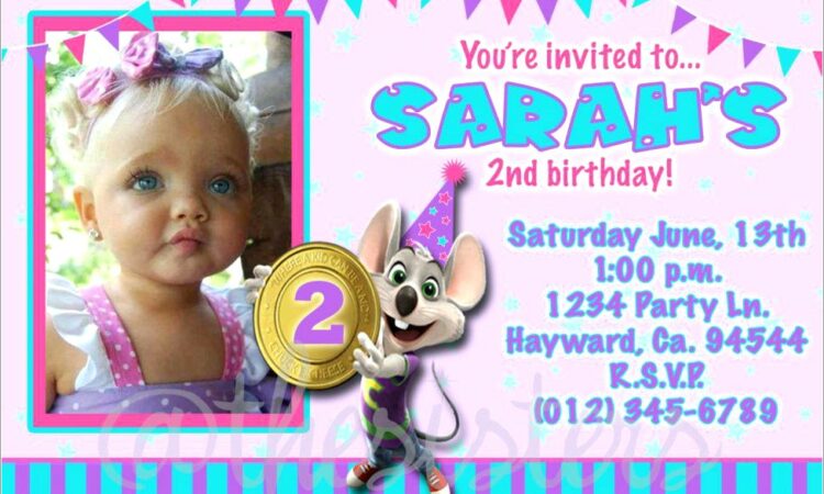 Chuck E Cheese Invitations Free