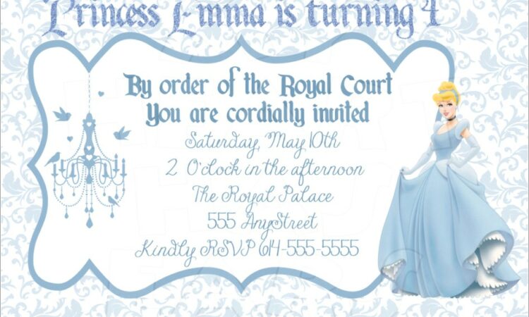 Cinderella Ball Invitation Template