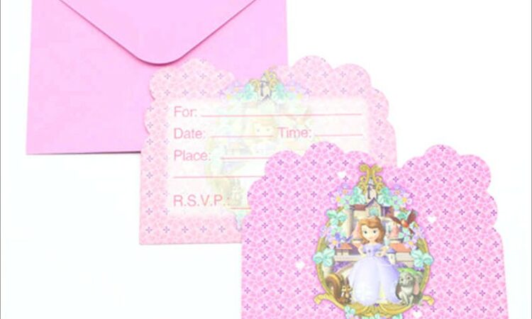 Cinderella Birthday Invitation Card