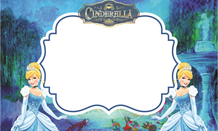 Cinderella Invitation Template Free