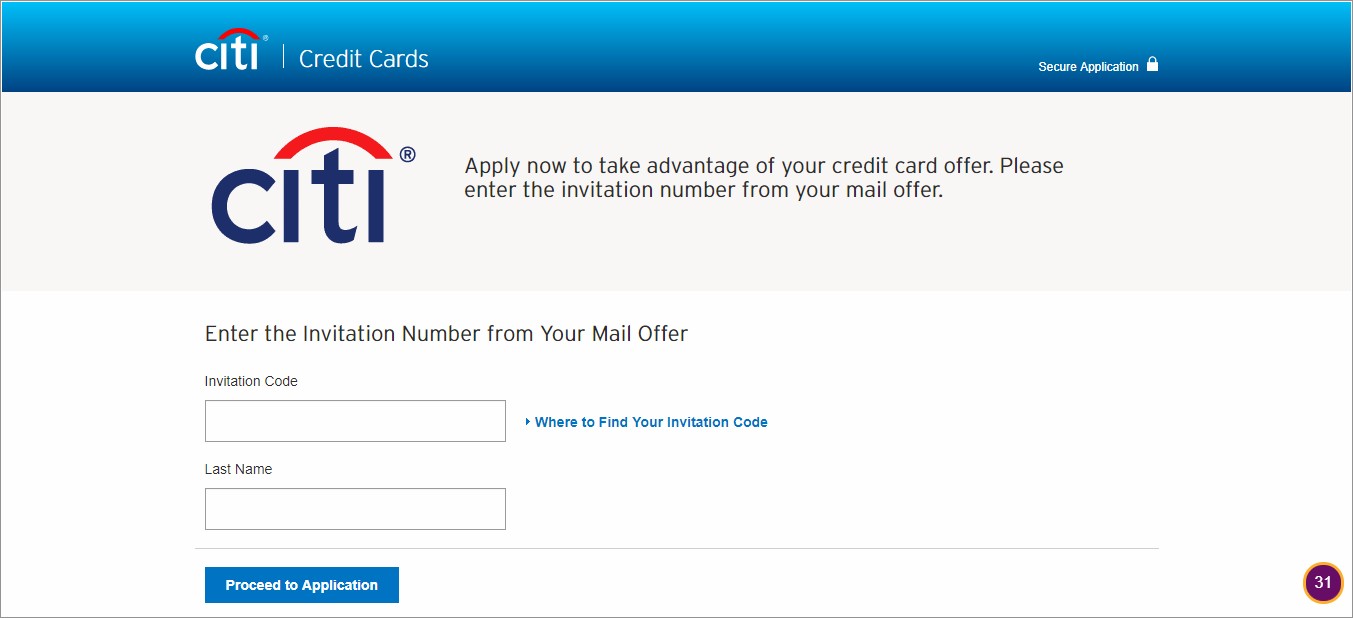 Citi Diamond Preferred Invitation Number