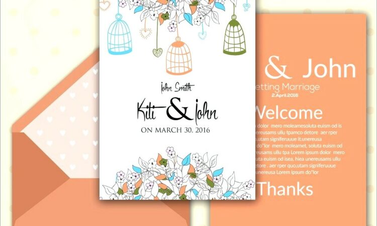 Clam Shell Invitation Template