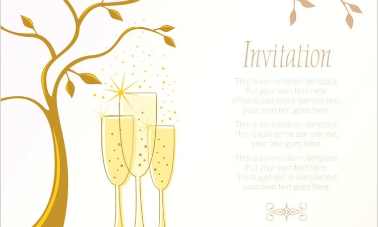 Classy 40th Birthday Invitation Templates