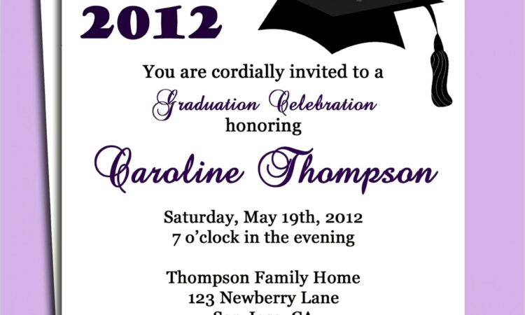 College Graduation Invitation Templates