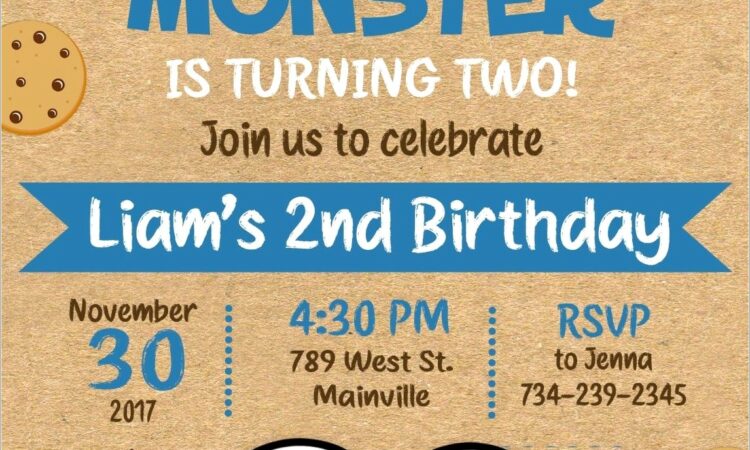 Cookie Monster Invitations Online