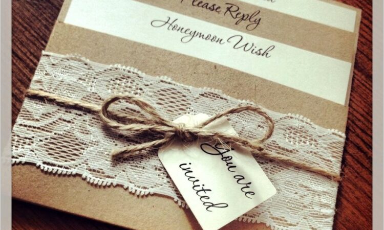 Country Style Wedding Invitations