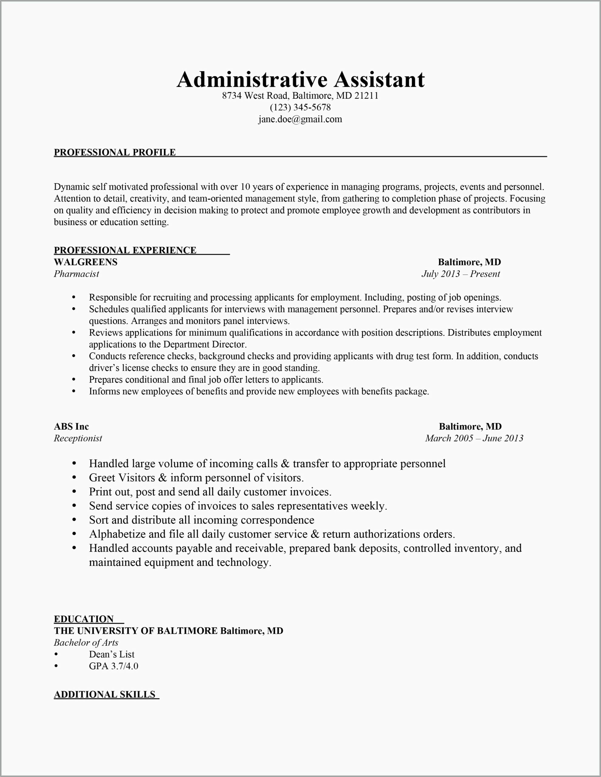 Cover Letter Examples For Resumes