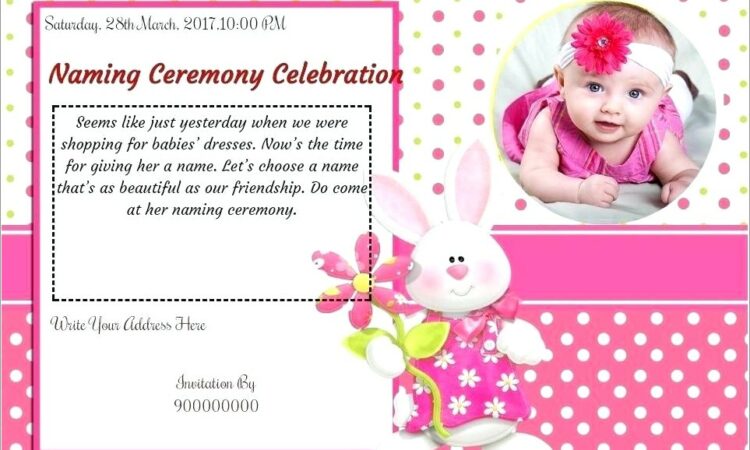 Cradle Ceremony Invitation Templates