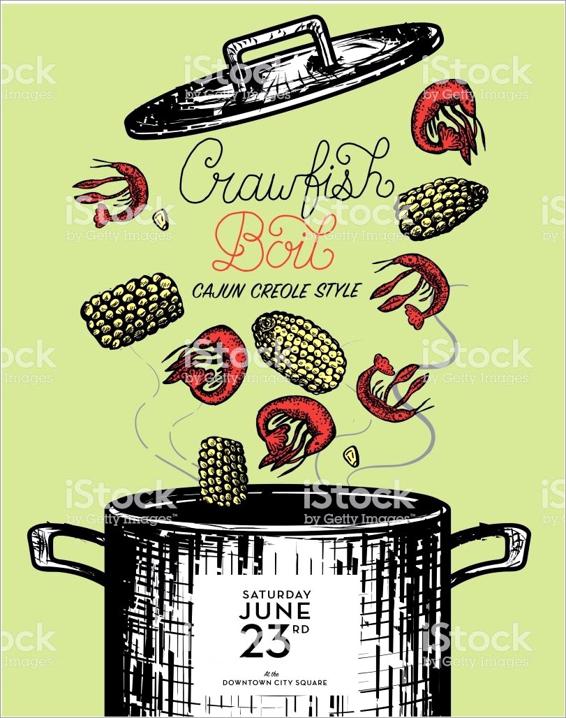 Crawfish Boil Invitation Template