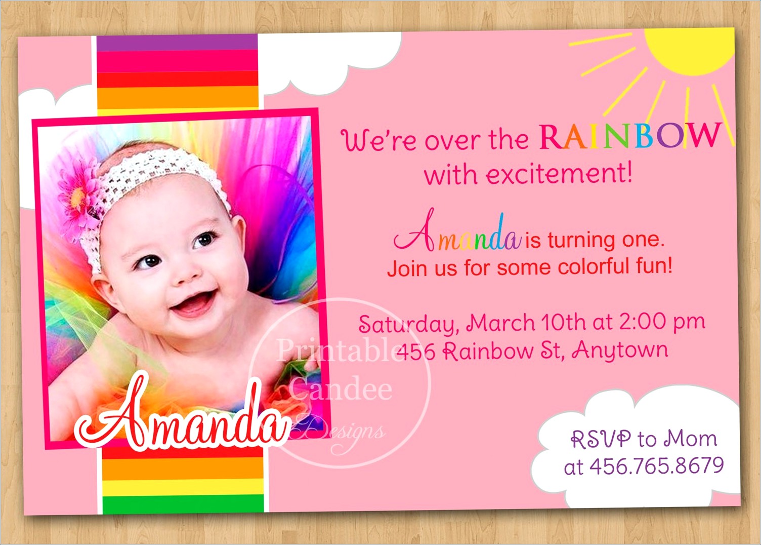 Create Baby Birthday Invitation Card Online Free