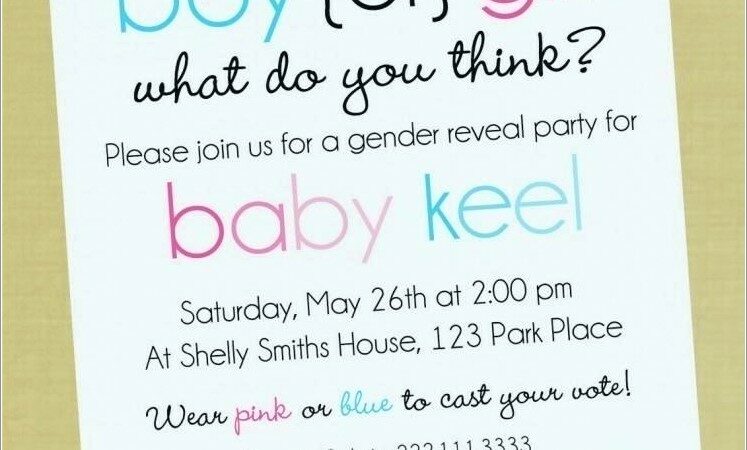 Create Your Own Gender Reveal Invitations Free