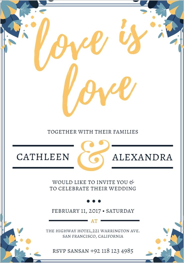 Create Your Own Wedding Invitations Free