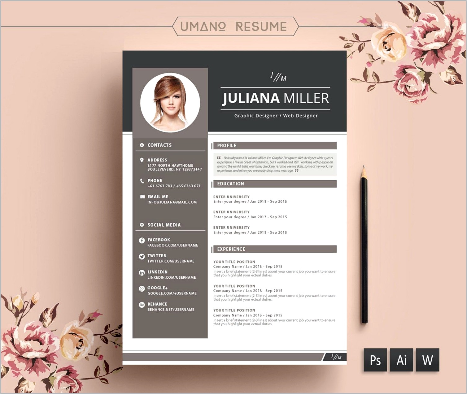 Creative Resume Templates Doc Free Download