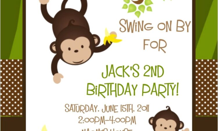 Curious George Birthday Invitations Online