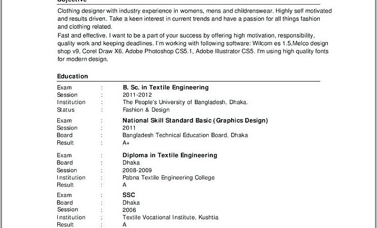 Curriculum Vitae Blank Form Pdf