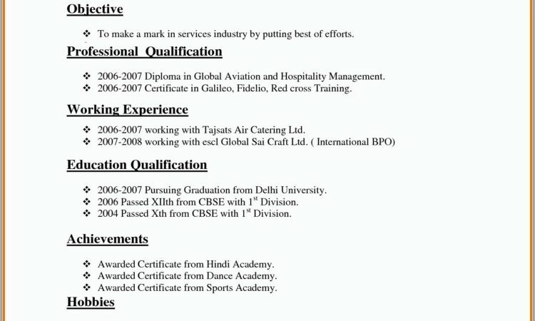 Curriculum Vitae Free Download Word Format