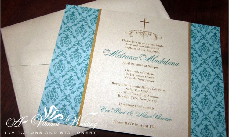 Custom Baptism Invitations In Spanish