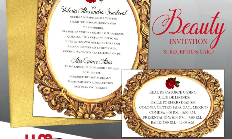 Custom Beauty And The Beast Invitations