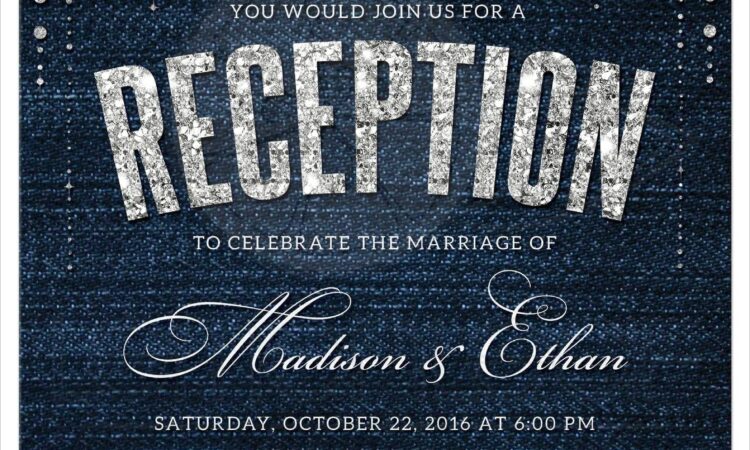 Denim And Diamonds Invitation