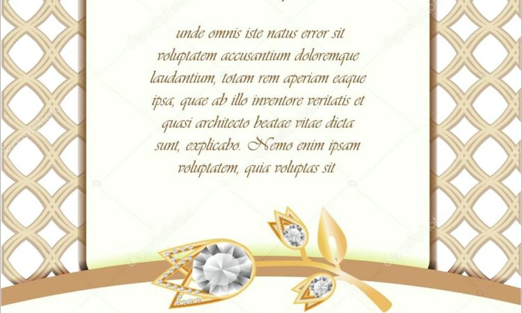 Diamond Wedding Invitation Template