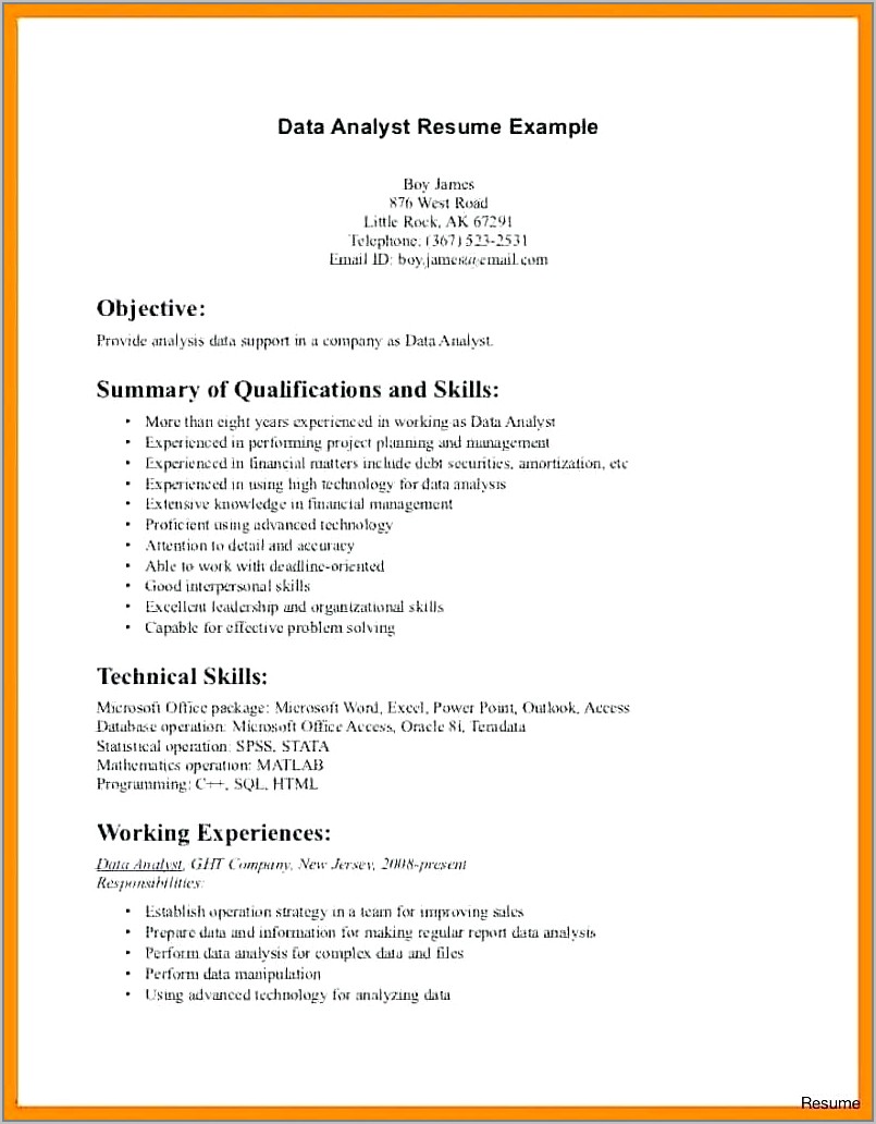 Digital Marketing Specialist Resume Sample