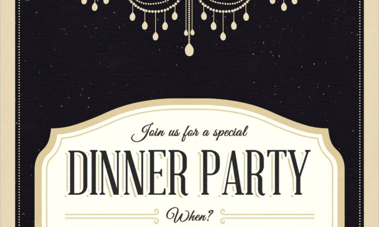 Dinner Invitation Template Free