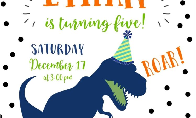 Dinosaur Invitation Template Free Dinosaur Birthday Printables