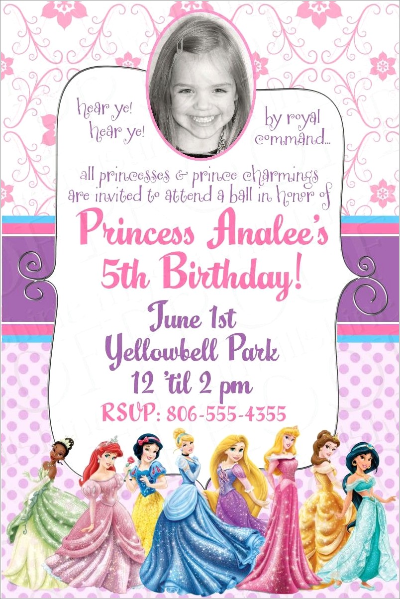Disney 1st Birthday Invitations