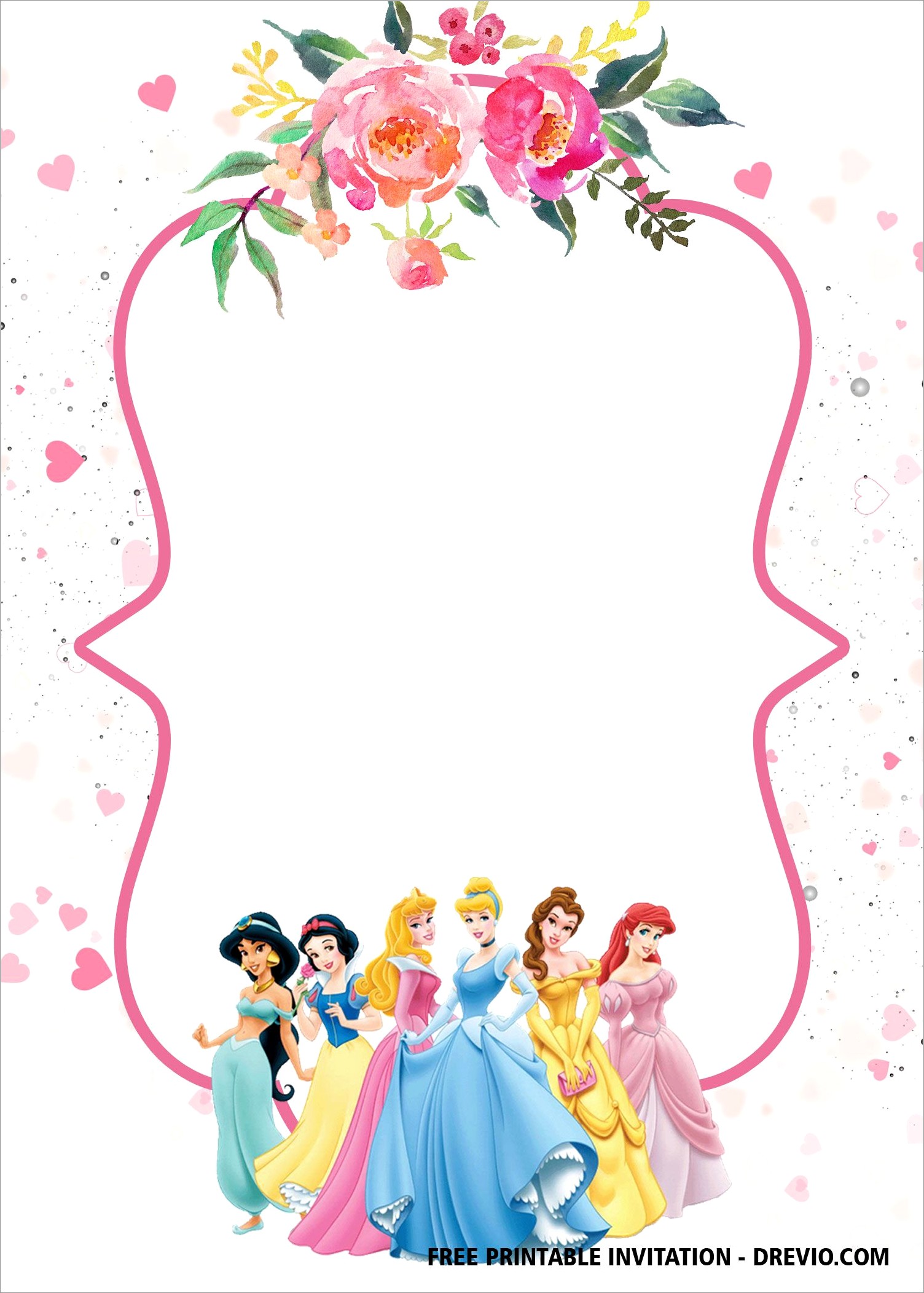 Disney Princess Invitation Template