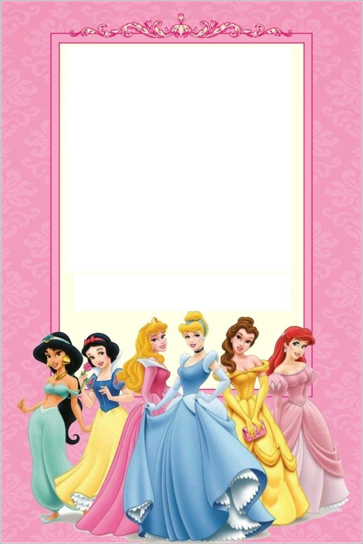 Disney Princess Invitations Free