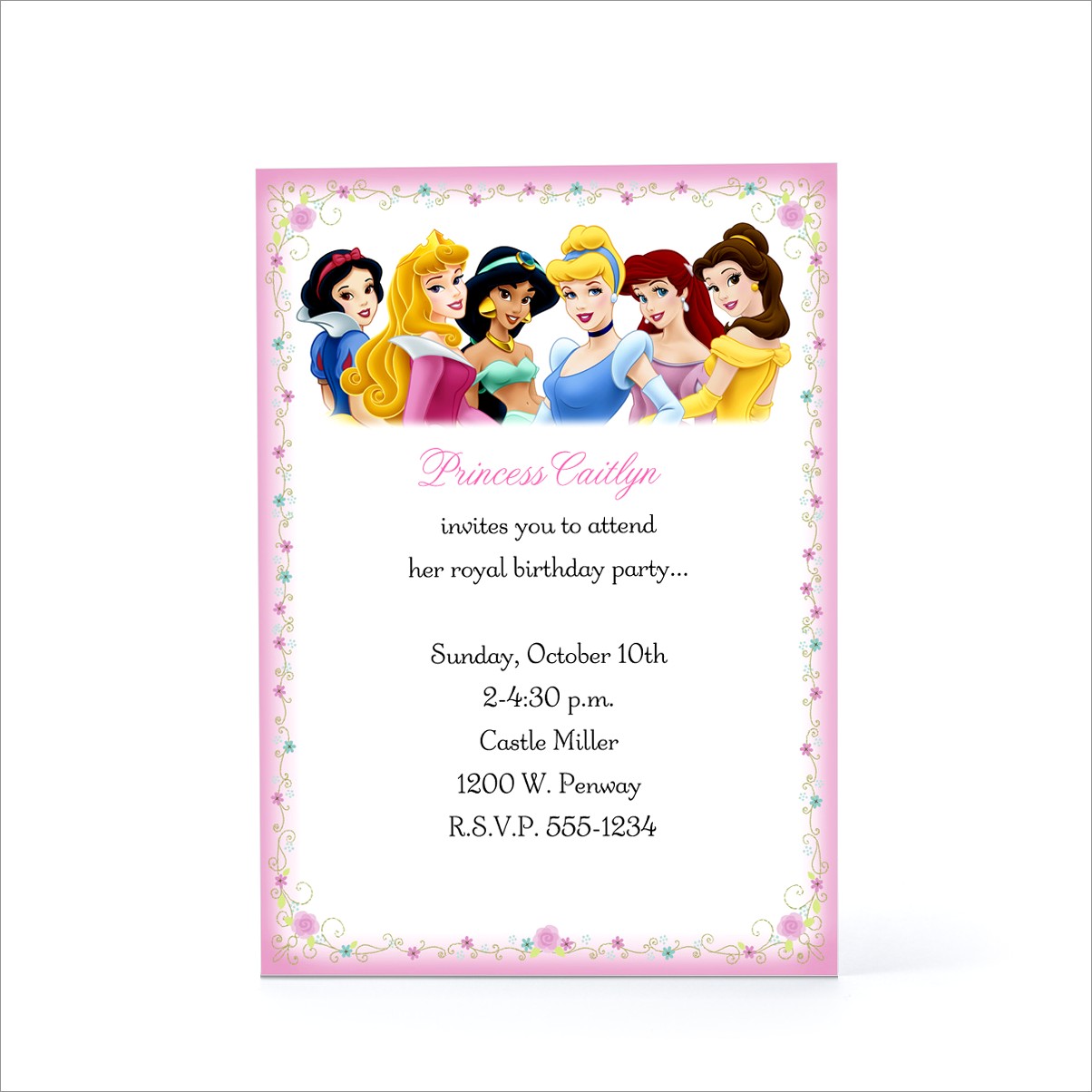 Disney Royal Ball Invitations