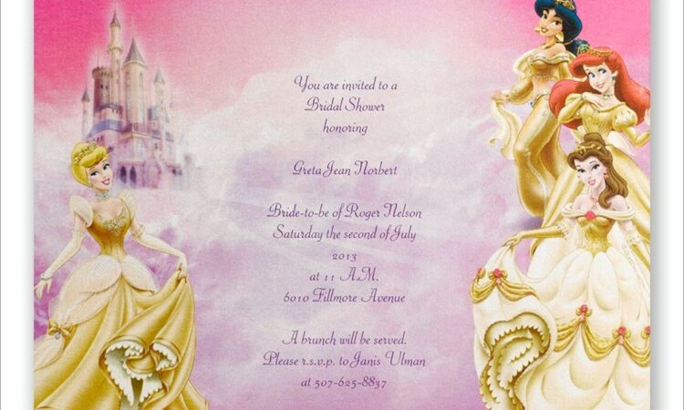 Disney Wedding Invitation Templates