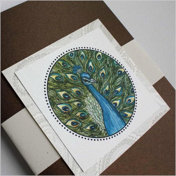 Diy Peacock Wedding Invitations