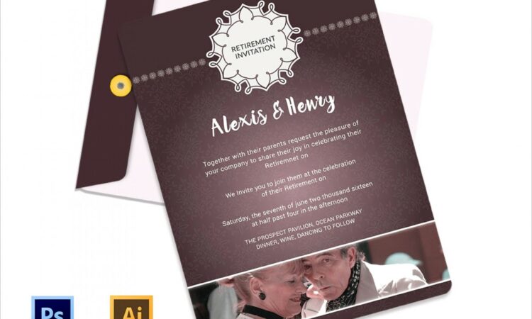 Downloadable Free Retirement Invitation Template