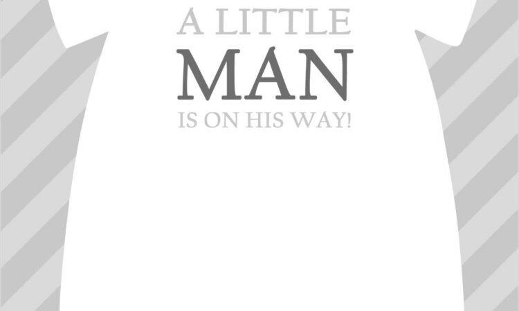 Downloadable Little Man Invitation Template Free