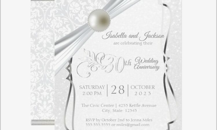 Downloadable Wedding Anniversary Invitation Templates Microsoft Word