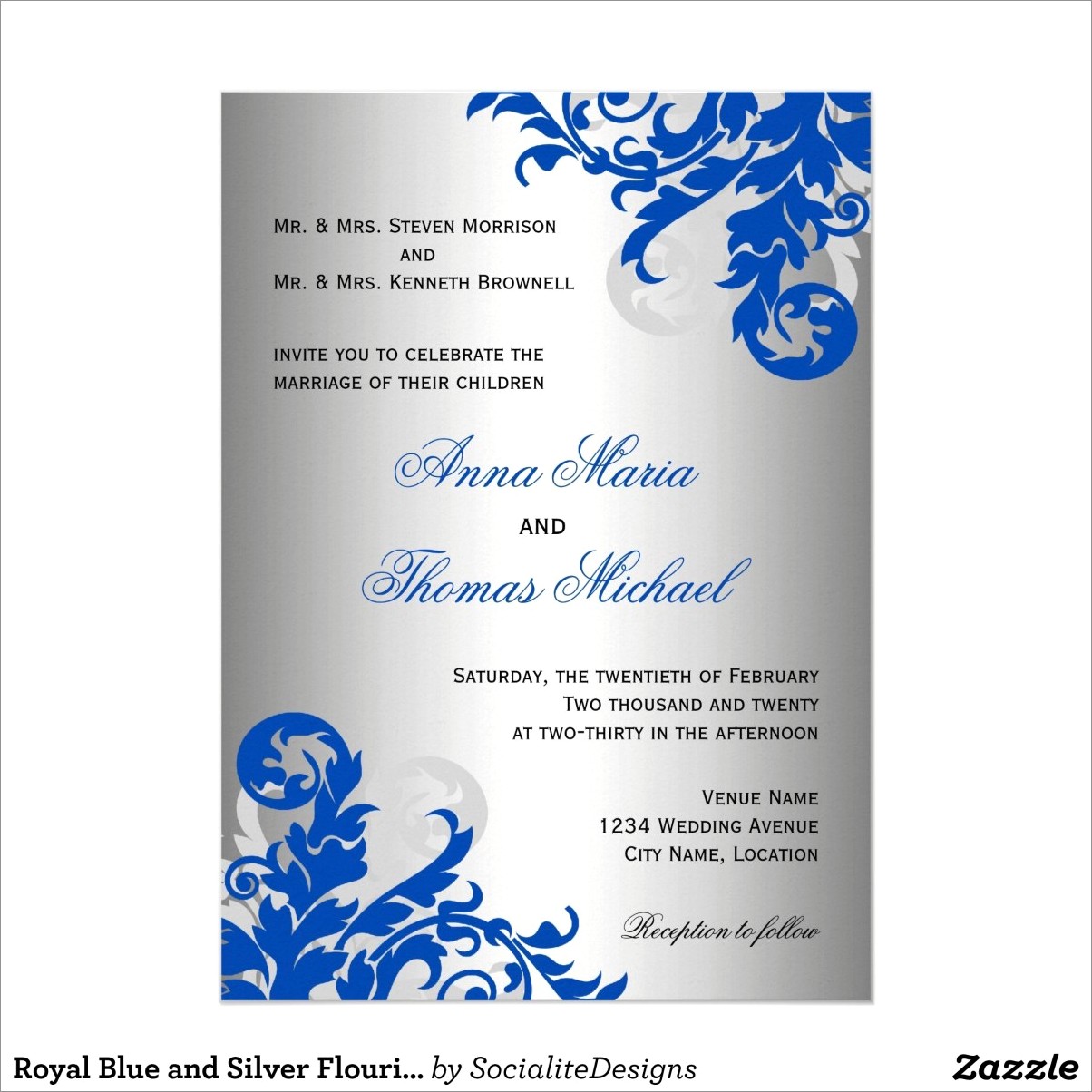 Dusty Blue Wedding Invitations Minted